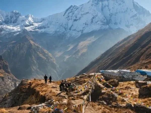 Annapurna Base Camp mountain amphitheatre sunrise
