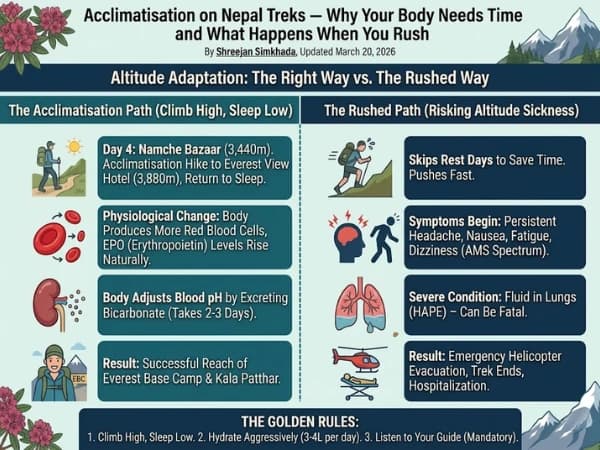 Acclimatisation on Nepal Treks — Why Your Body Needs Time and What Happens When You Rush