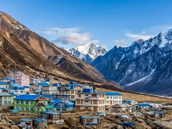Langtang valley mountain landscape Nepal