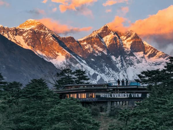 The ridge above Khumjung village in the Khumbu, Everest region, Nepal
