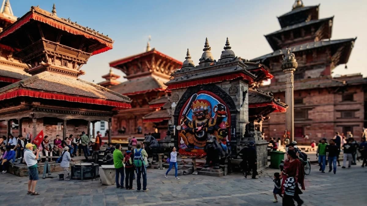 Kumari Ghar, house of the living goddess, Basantapur Durbar Square, Kathmandu