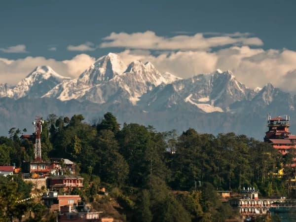 Sunrise over the Himalaya from the Nagarkot ridge