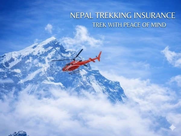 Travel insurance documents for high-altitude trekking to Everest Base Camp