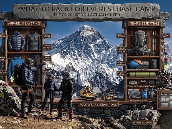 What to Pack for Everest Base Camp — The Only List You Actually Need