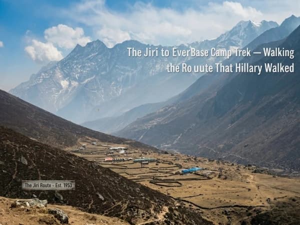 The Jiri route to Everest Base Camp through the Solu villages near Nunthala