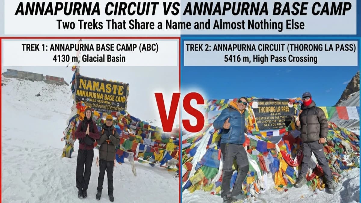 Annapurna Circuit vs Annapurna Base Camp: Two Treks That Share a Name and Almost Nothing Else