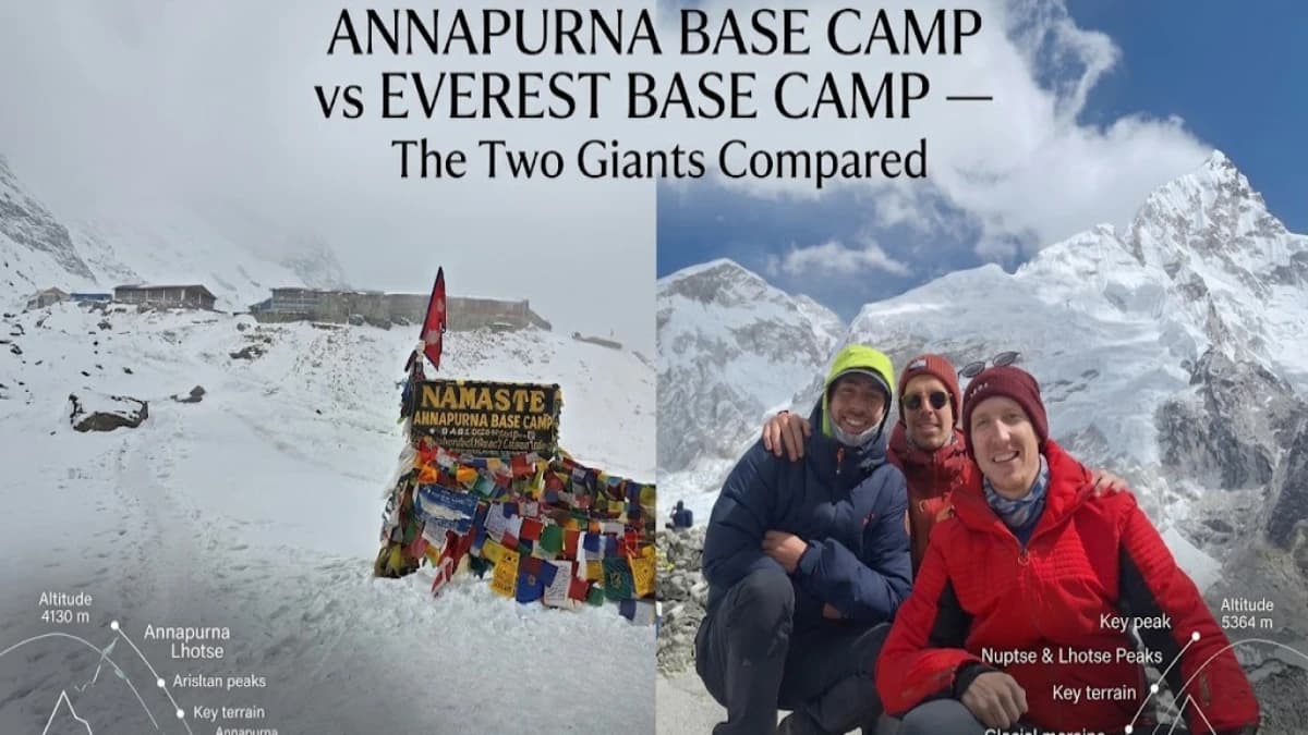 Annapurna Base Camp vs Everest Base Camp — The Two Giants Compared