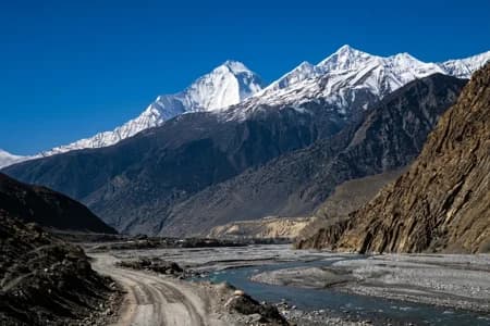 Dhaulagiri above the Kali Gandaki valley on the Mohare Danda trek, Myagdi, Nepal