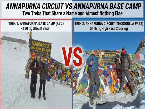 Annapurna Circuit vs Annapurna Base Camp — Two Treks That Share a Name and Almost Nothing Else