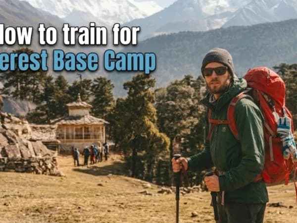 Trekkers preparing for Nepal Himalayan trek