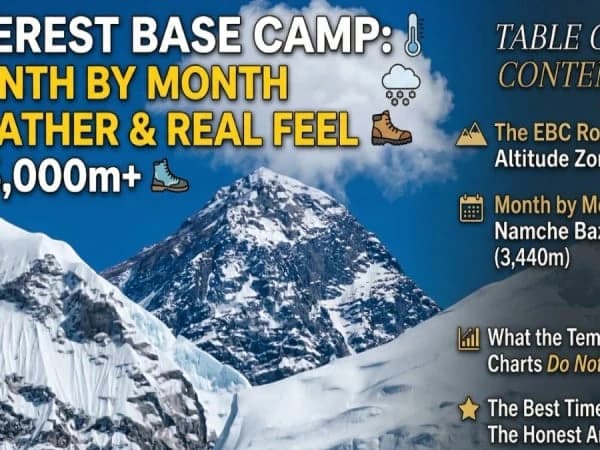 Autumn trekking near Everest Nepal