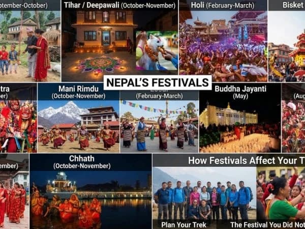 Nepal cultural festival food and celebration