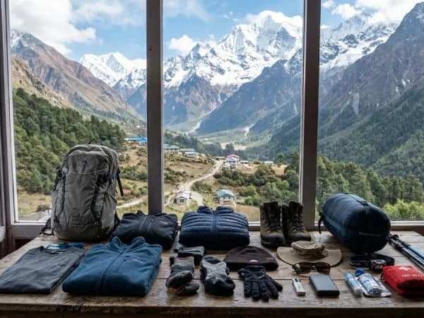 Nepal trekking preparation gear