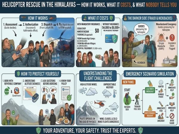 Helicopter Rescue in the Himalayas — How It Works, What It Costs, and What Nobody Tells You