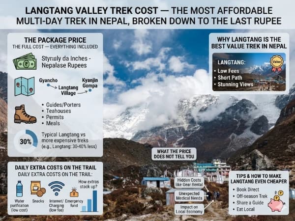 Langtang Valley Trek Cost — The Most Affordable Multi-Day Trek in Nepal, Broken Down to the Last Rupee