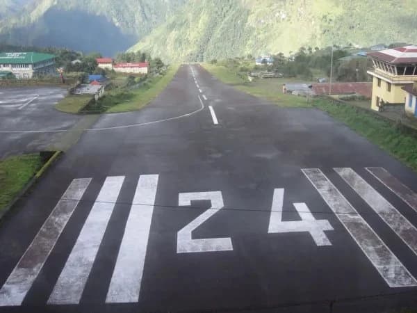 Lukla Tenzing-Hillary Airport runway Nepal