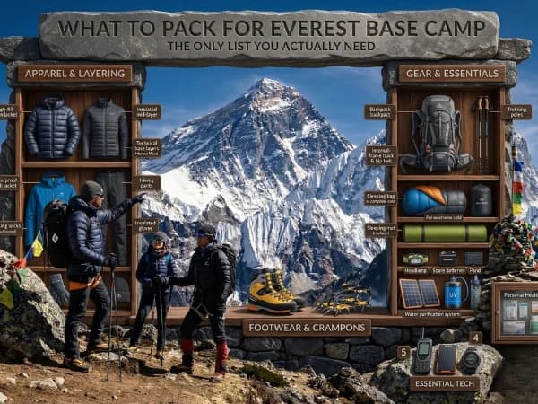 What to Pack for Everest Base Camp — The Only List You Actually Need