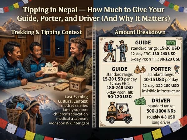 Tipping in Nepal — How Much to Give Your Guide, Porter, and Driver (And Why It Matters)