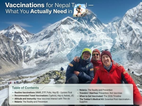Vaccinations for Nepal Travel — What You Actually Need in 2026