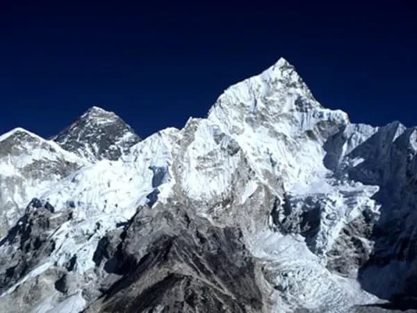 Himalayan sunrise panorama from high viewpoint