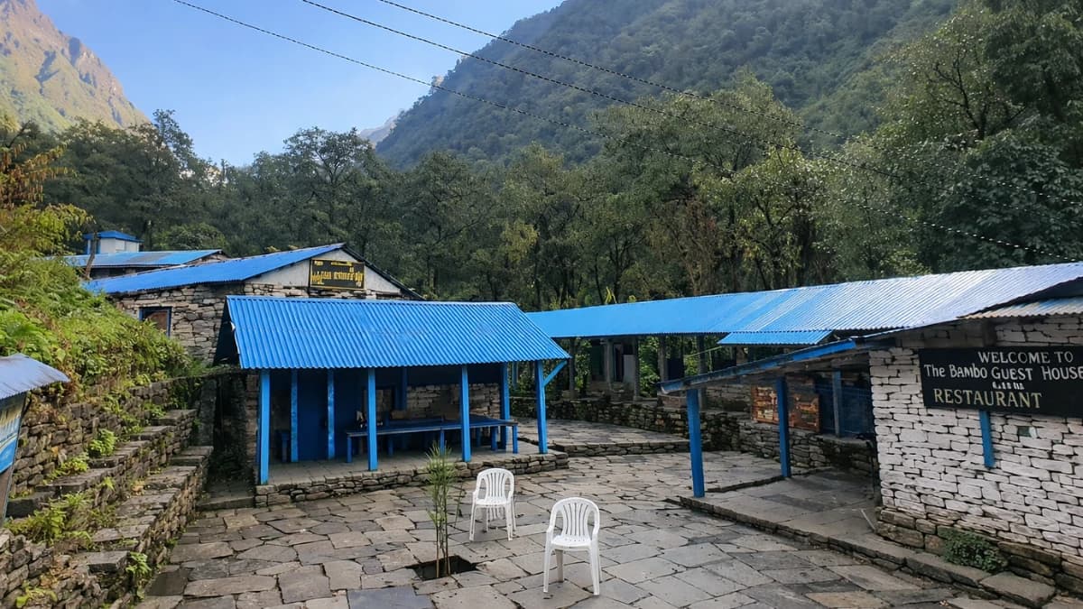 Bamboo Village on the Annapurna Base Camp Trek