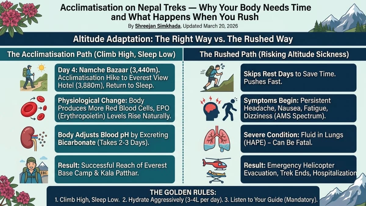 Acclimatisation on Nepal Treks — Why Your Body Needs Time and What Happens When You Rush