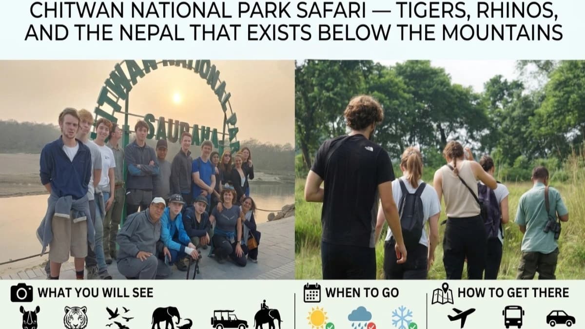 Chitwan National Park Safari — Tigers, Rhinos, and the Nepal That Exists Below the Mountains
