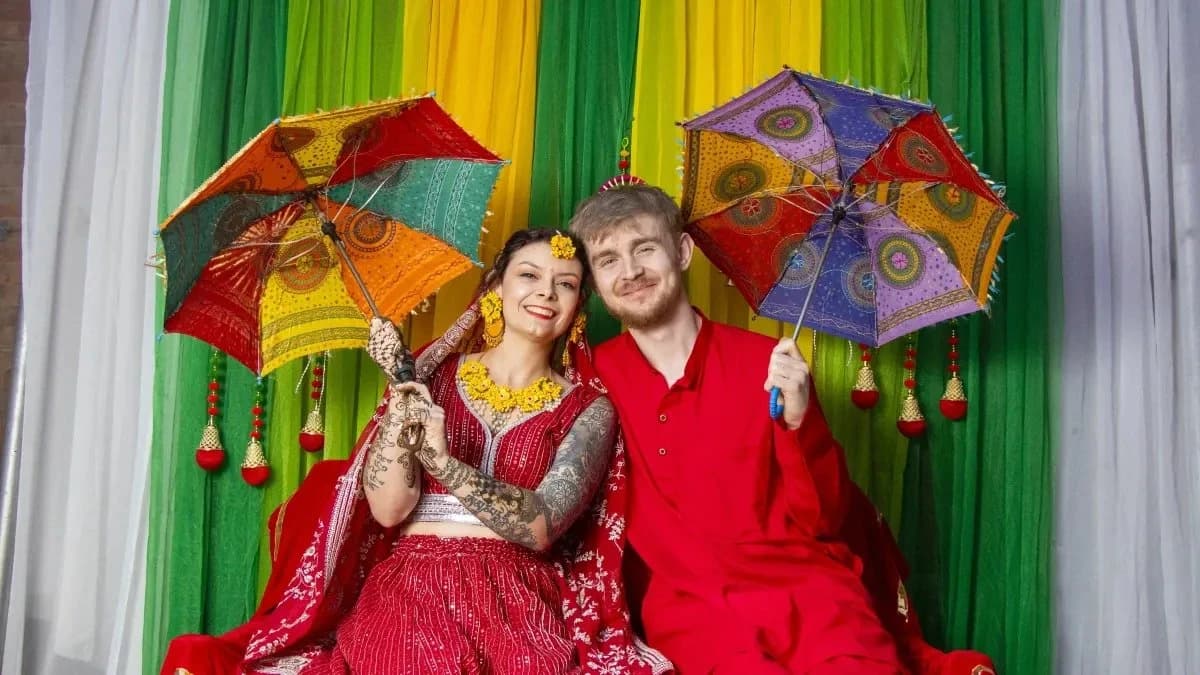Trekkers meeting on the trail in Nepal