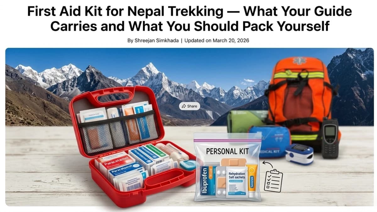 First Aid Kit for Nepal Trekking — What Your Guide Carries and What You Should Pack Yourself