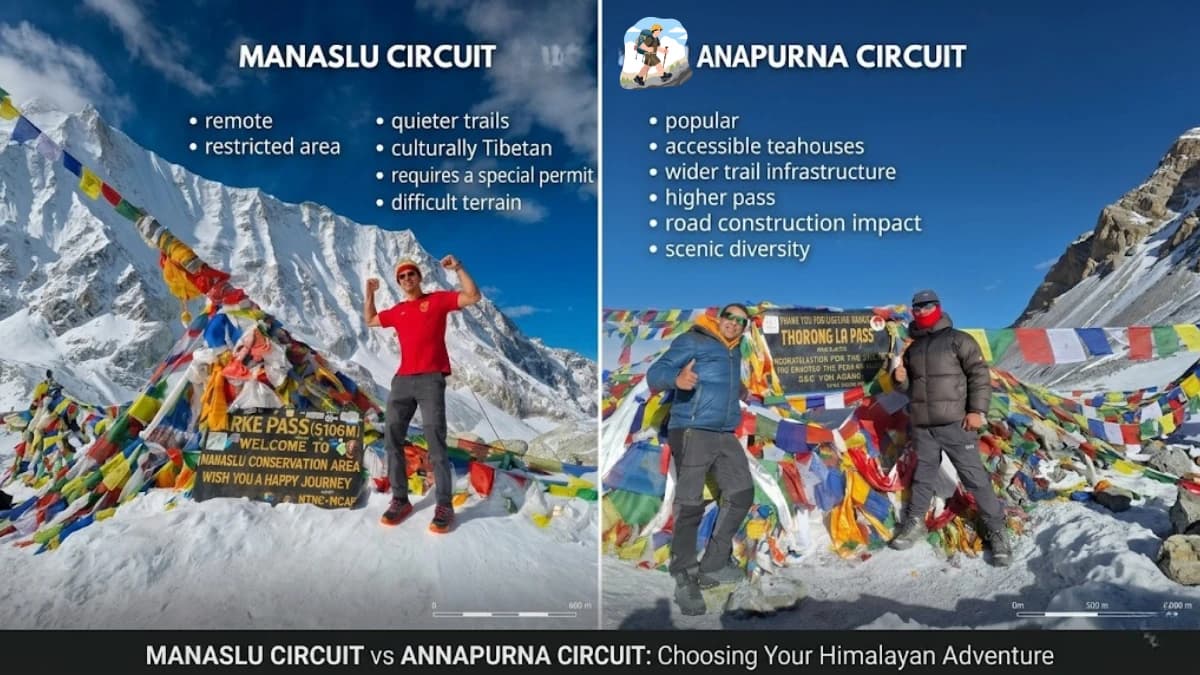 Manaslu Circuit vs Annapurna Circuit — The Trek That Used to Be Secret and the Trek That Made Nepal Famous