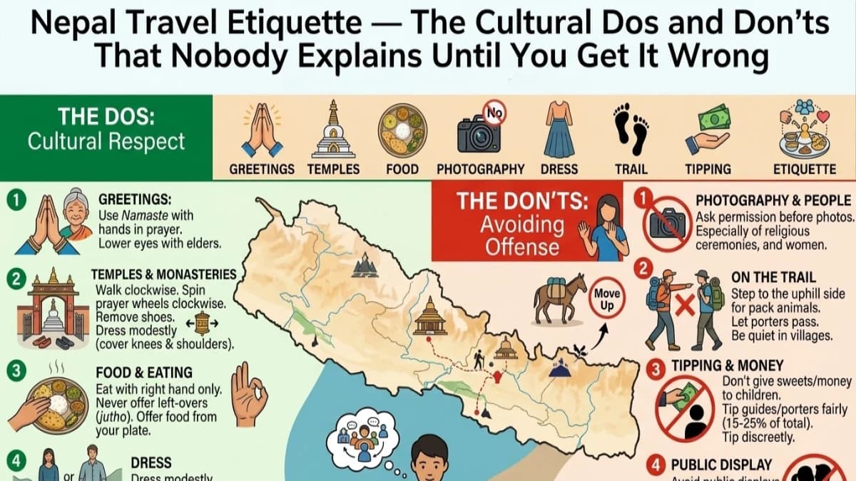 Nepal Travel Etiquette — The Cultural Dos and Don'ts That Nobody Explains Until You Get It Wrong