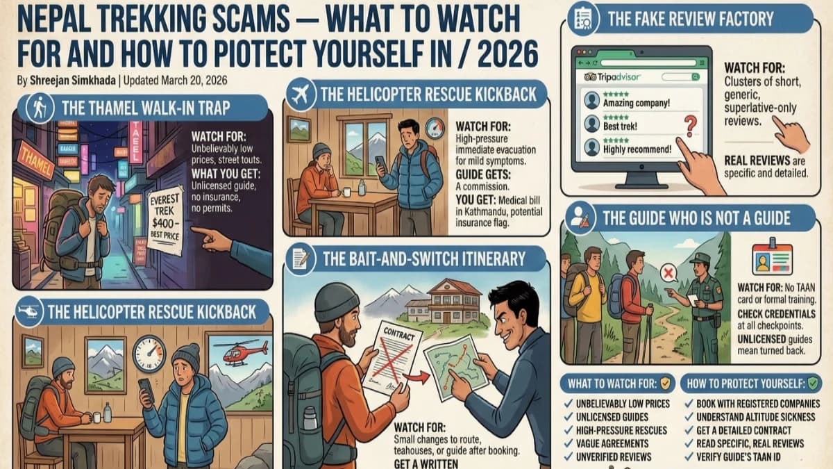 Nepal Trekking Scams — What to Watch For and How to Protect Yourself in 2026