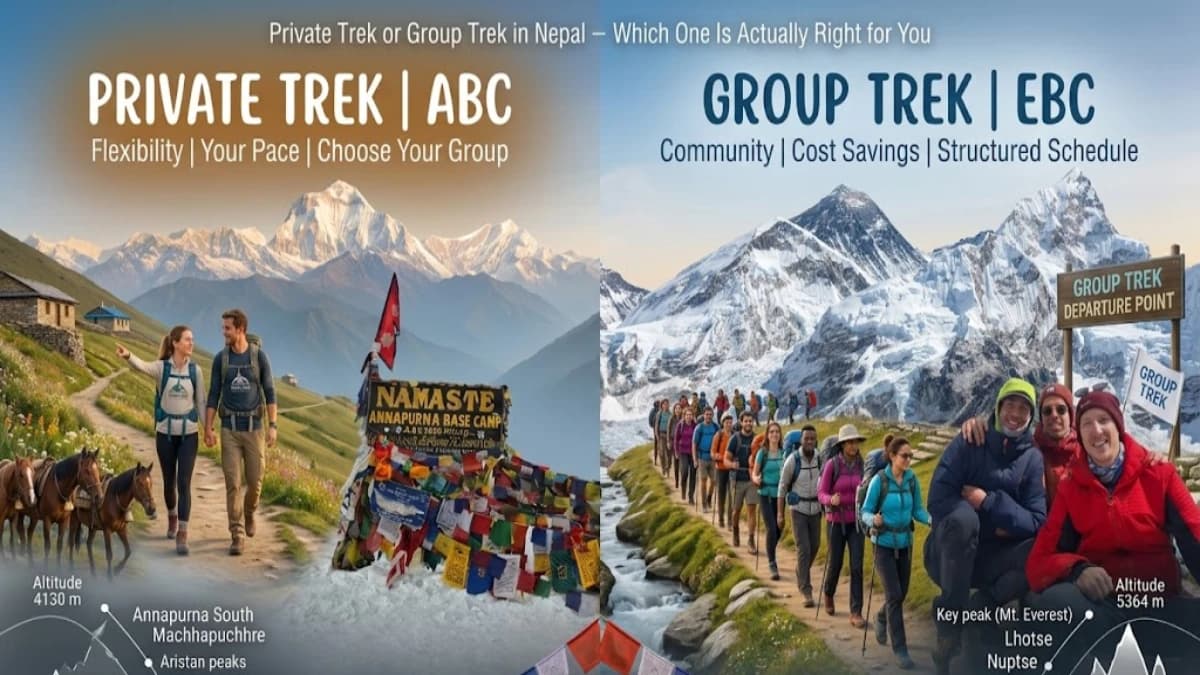 Private Trek or Group Trek in Nepal — Which One Is Actually Right for You