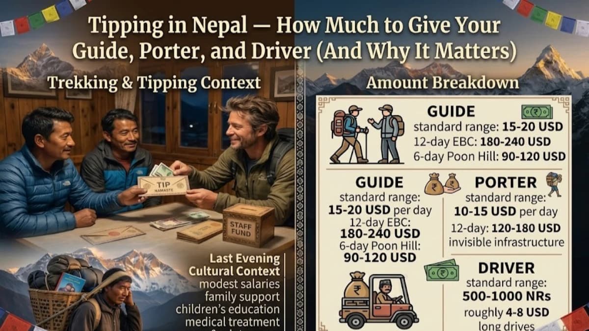Tipping in Nepal — How Much to Give Your Guide, Porter, and Driver (And Why It Matters)